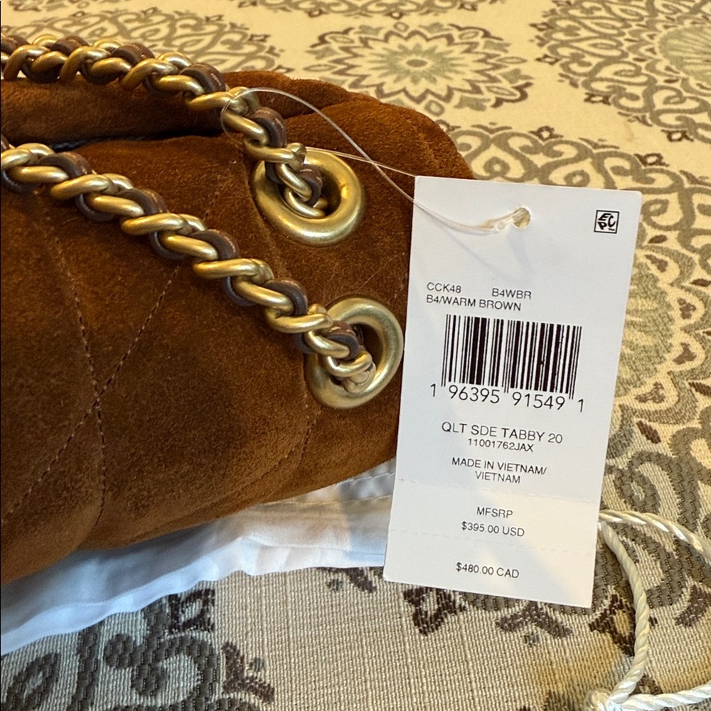 NWT coach suede tabby 20 - Picture 2 of 9